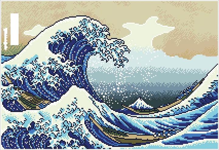 Actual product image Diamond Dotz The big wave off Kanagawa