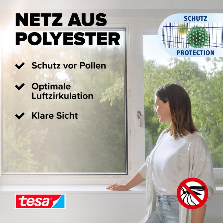Immagine prodotto tesa Griglia anti-polline, per chi soffre di allergie, richiudibile con nastro velcro autoadesivo (120 x 240 cm)