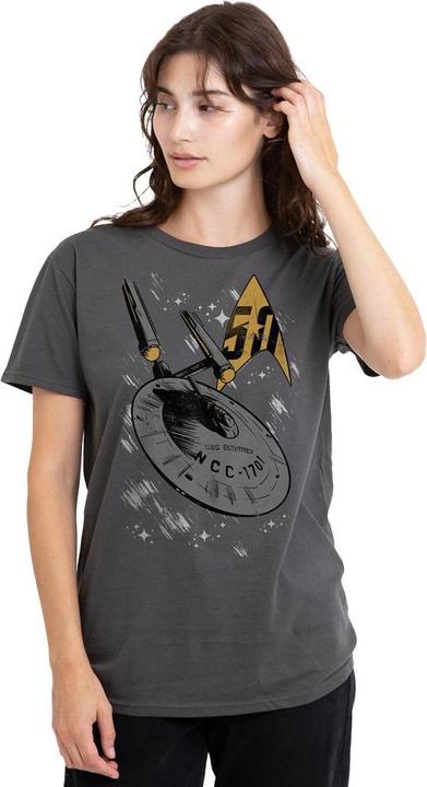 Actual product image Unisex Adult Enterprise Dash T-Shirt (L)