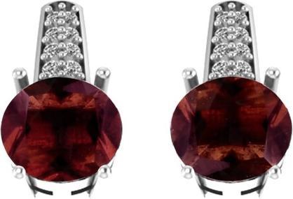 Produktbild Beneto Exclusive - Silver earrings with garnets GRAAGUC1929 (L)