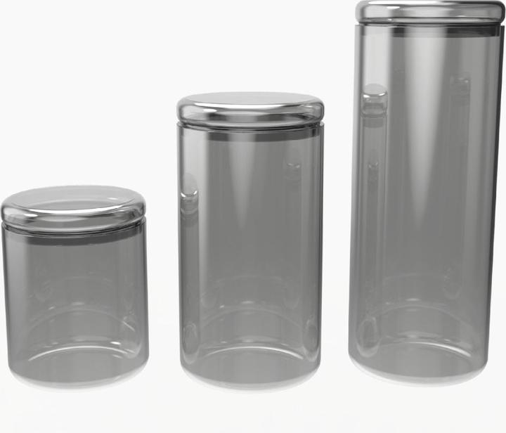 Actual product image Nuts Storage jar glass 500ml smoke (0.50 l)