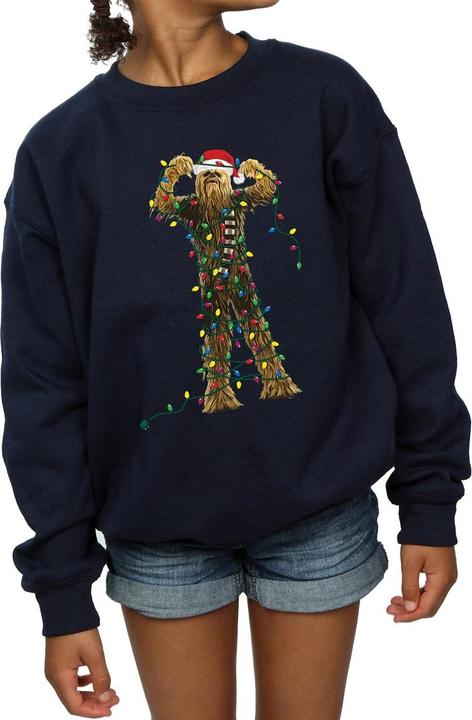 Produktbild Star Wars Chewbacca Christmas Lights Sweatshirt Mädchen (152, 158)