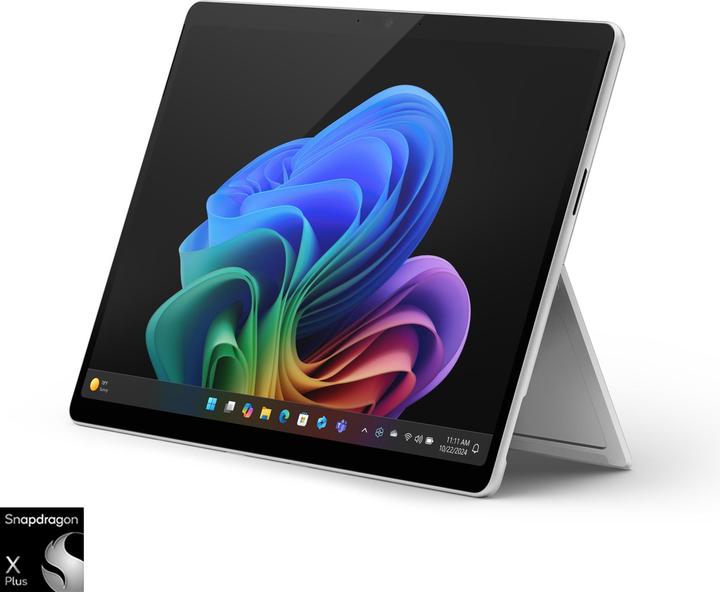 Produktbild Microsoft Surface Pro – Copilot+ PC (mit Netzteil) – 11. Edition (13", Snapdragon X Plus X1P-64-100, 16 GB, 256 GB, Ohne Tastaturlayout)
