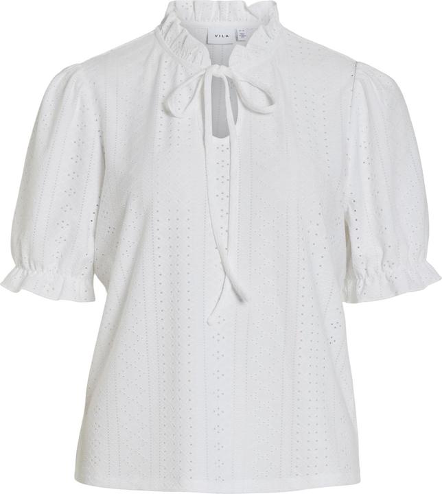 Actual product image Vila Tie neck top with short sleeves (XS)