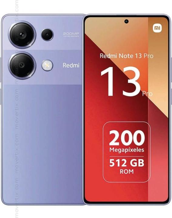 Produktbild Xiaomi Redmi Note 13 Pro (256 GB, Lavander Purple, 6.67", Hybrid Dual SIM, 200 Mpx, 4G)
