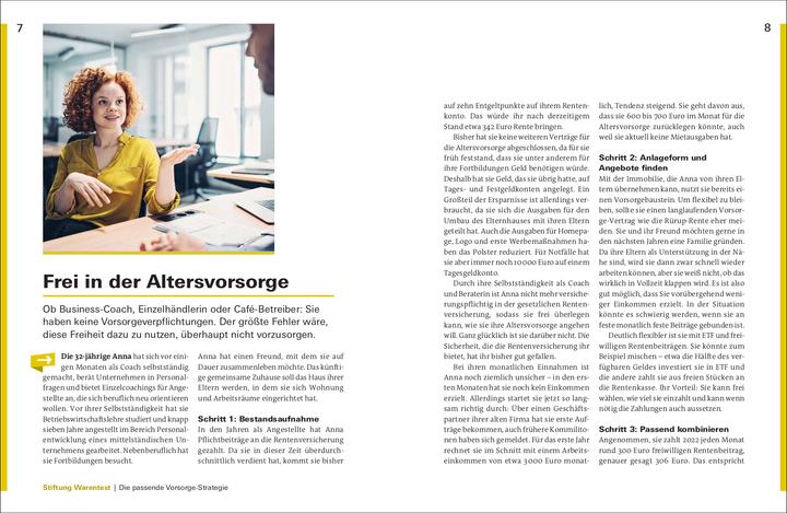 Produktbild Altersvorsorge für Selbstständige (Deutsch, Isabell Pohlmann, 2022)