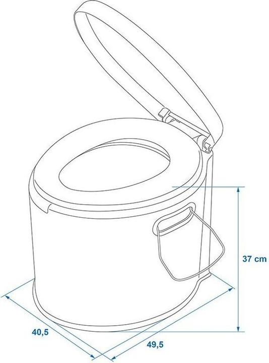 Actual product image ProPlus Portable toilet