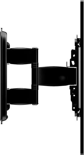 Actual product image Multibrackets Wall bracket 40" - 100", metal, black, tiltable 7° (Wall, 100", 100 kg)