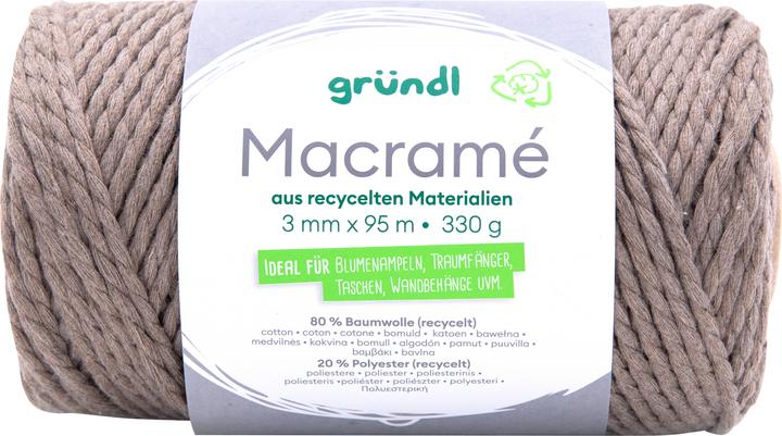 Image du produit Gründl Cordon de coton "Macramé", 3 mm, 95 m (95 m)