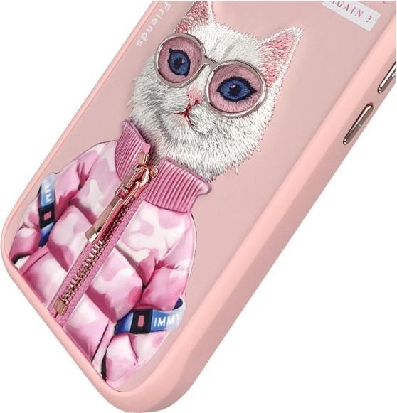 Actual product image Nimmy case iPhone 16 6.1" pink Cool&Cute 2.0 Cat (Apple iPhone 16)