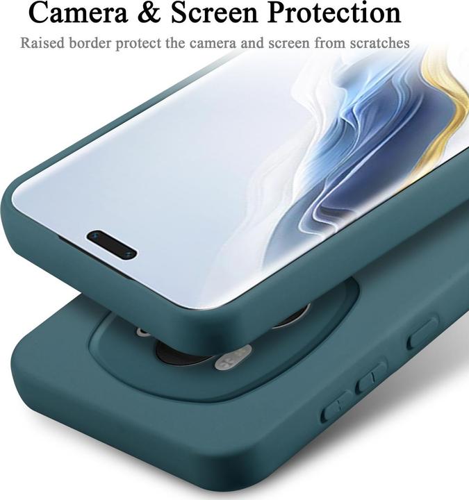 Image du produit Cadorabo Housse pour Honor Magic 6 Pro TPU avec protection liquide en silicone (ZTE Nubia Red Magic 6 Pro)