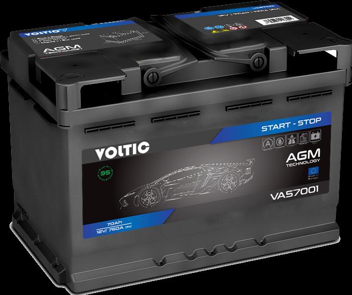 Voltic VA57001 Arrêt du démarrage (12 V, 70 Ah, 760 A)