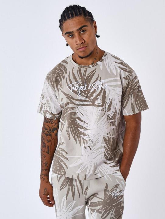 Image du produit Project X Paris t-hirt motif all over feuille de palmier project x pari (S)