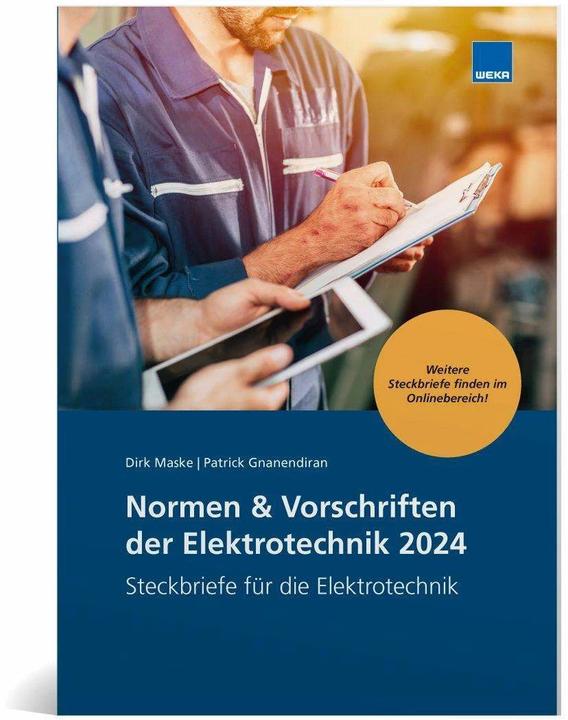Actual product image Normen und Vorschriften der Elektrotechnik (German, Patrick Gnanendiran, Mask Dirk, 2023)
