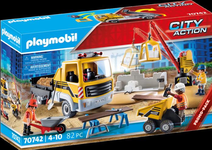 Produktbild Playmobil Baustelle mit Kipplaster (70742, Playmobil City Action)