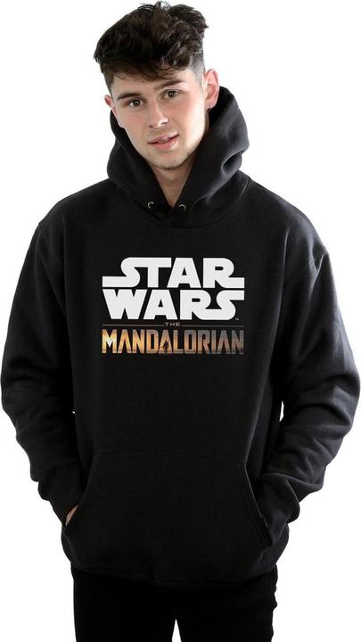 Immagine prodotto Star Wars The Mandalorian Logo Felpa con Cappuccio Uomo (S)