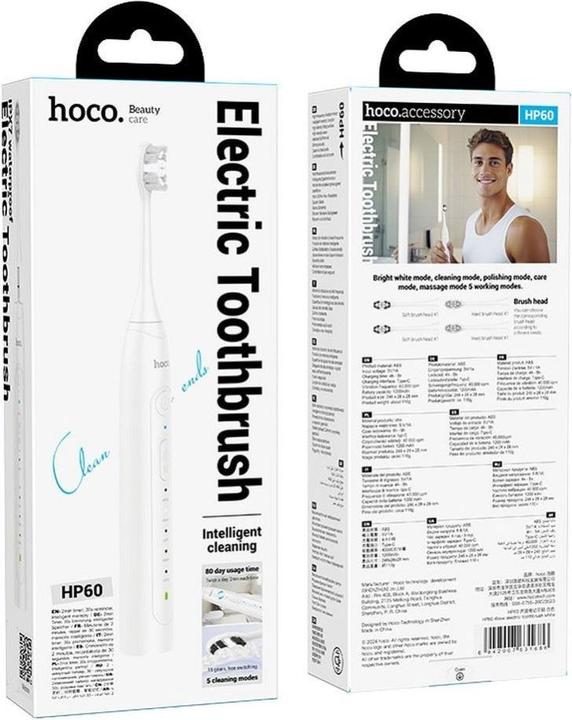 Produktbild Hoco Other electric toothbrush HP60 white (Schallzahnbürste)