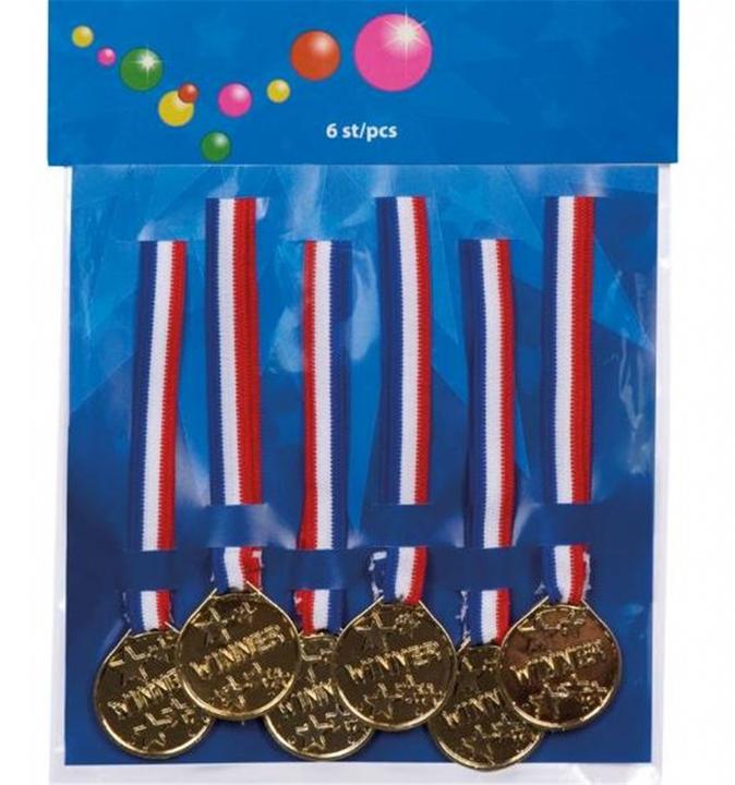 Immagine prodotto Boland Set di 6 medaglie Winner