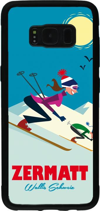 Produktbild PhoneLook Hülle Silikon schwarz Zermatt Ski Downhill (Samsung Galaxy S8)