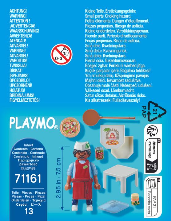 Produktbild Playmobil Pizzabäcker (71161, Playmobil Figures)