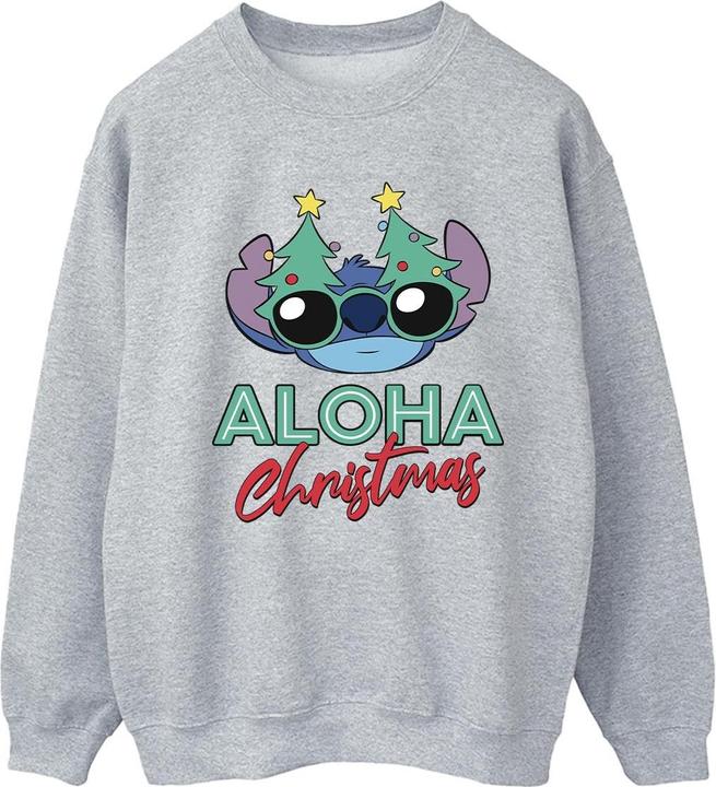 Disney Lilo And Stitch Christmas Tree Shades Sweatshirt (XXL)
