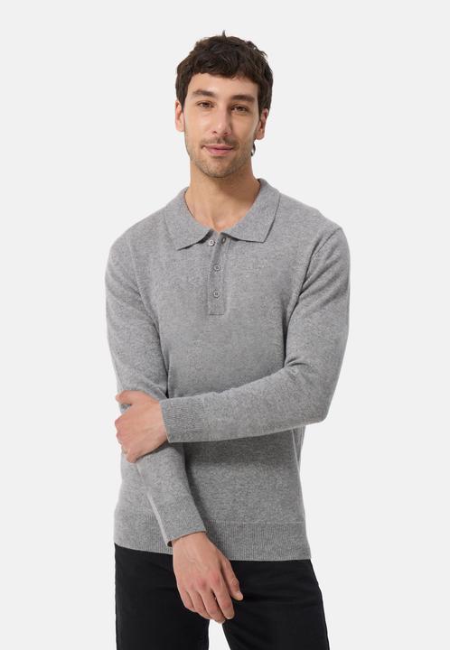 Cash-Mere Kaschmir Poloshirt Langarm