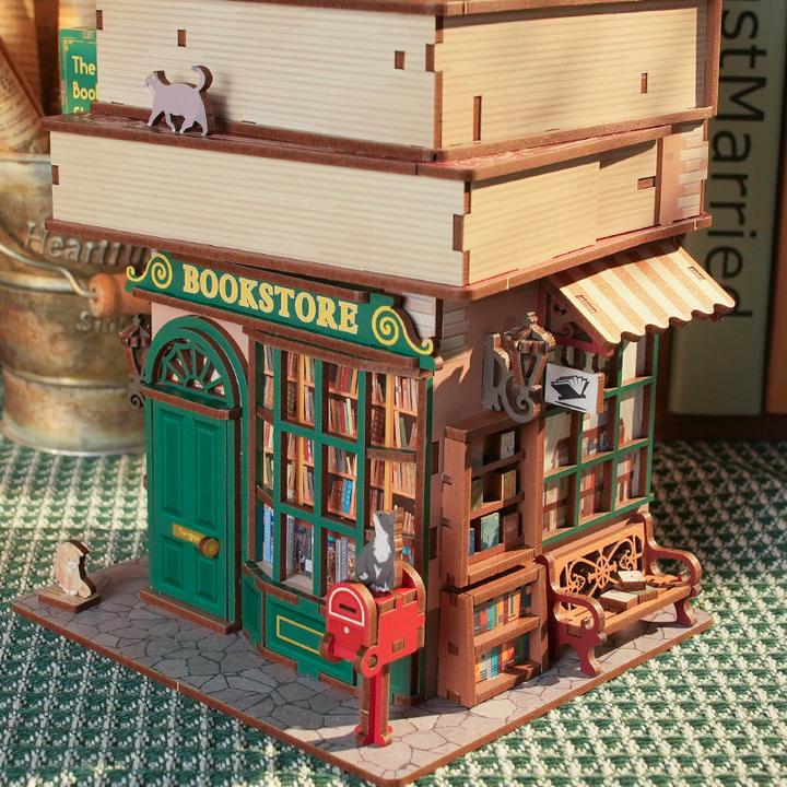 Actual product image Tonecheer Time Bookstore - Miniaturhaus