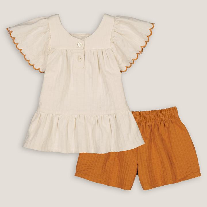 Produktbild La Redoute Collections Set aus Bluse und Shorts (86)