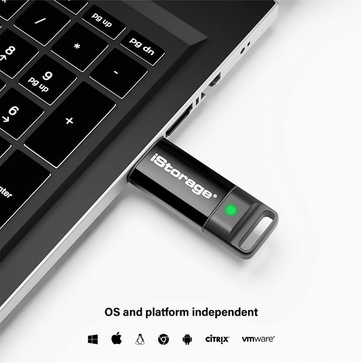 Actual product image iStorage datAshur BT - USB Flash Drive (biometric) (128 GB, USB-A, USB 3.2)