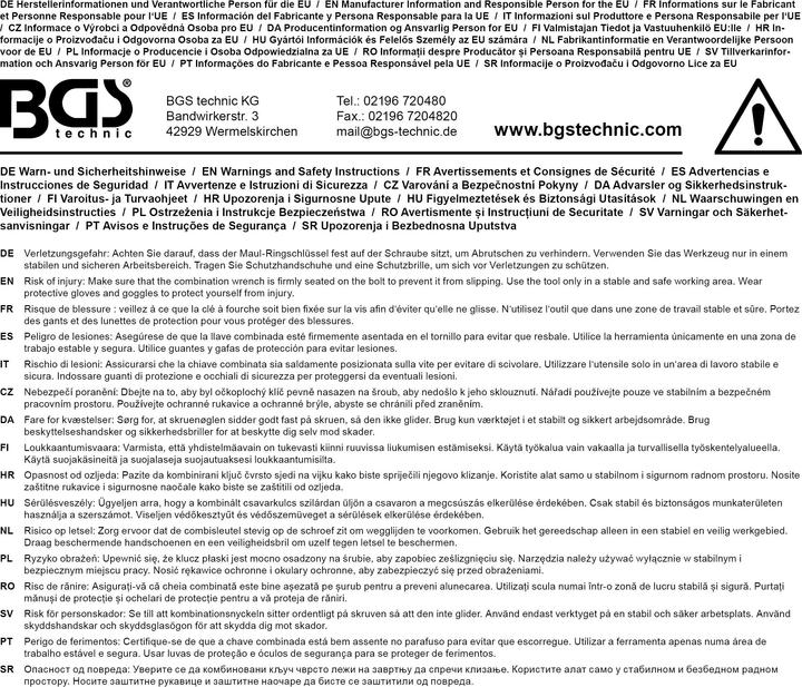 Produktbild BGS Maul-Ringschlüssel-Satz (50 mm, 41 mm, 34 mm, 46 mm, 38 mm, 36 mm)