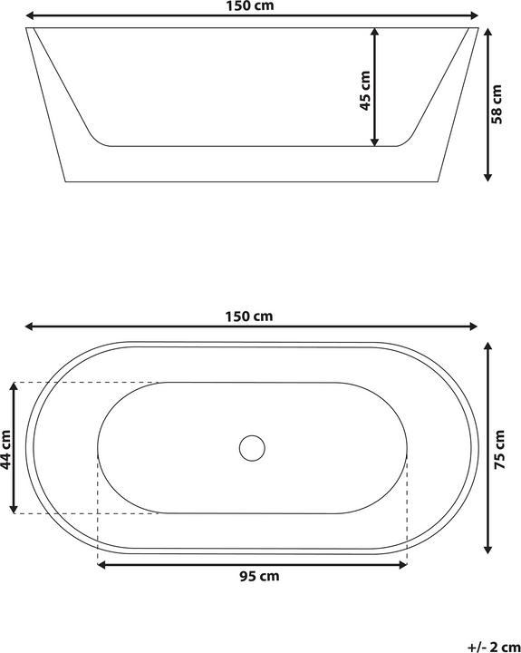 Actual product image Beliani Havana (200 l, 150 cm, 75 cm)