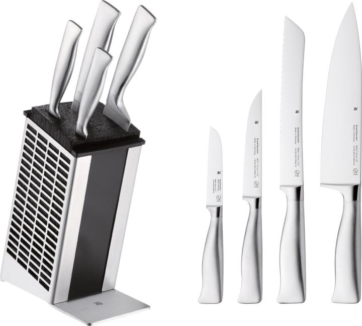 Produktbild WMF Messerblock bestückt GRAND GOURMET Silberfarben