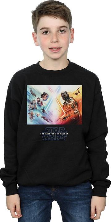 Actual product image Star Wars Boys The Rise Of Skywalker Battle Poster Sweatshirt (152, 158)