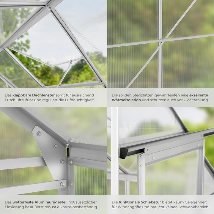 Actual product image tectake Leaning greenhouse