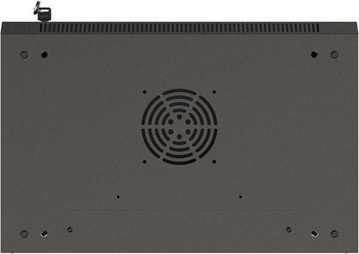 Produktbild Lanberg Installationsschrank Rack 19 4U 540x350 schwarz verglaste Tür (flat pack) (10.86 HE, 19 Zoll Rack)