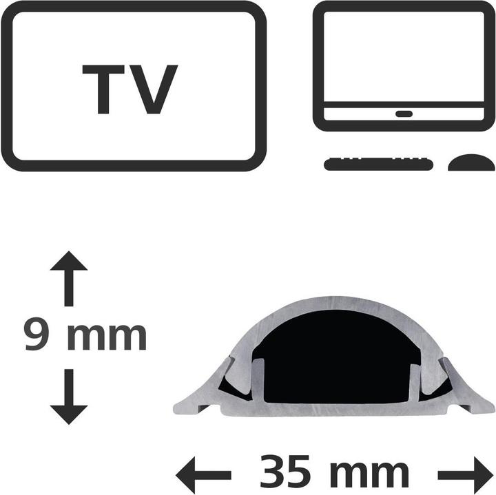 Produktbild Hama PVC-Kabelkanal (Kabelkanal, 100 cm)