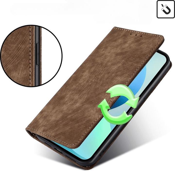Actual product image Cover-Discount Nokia C32 - Case with RFID Blocker brown (Nokia C32)