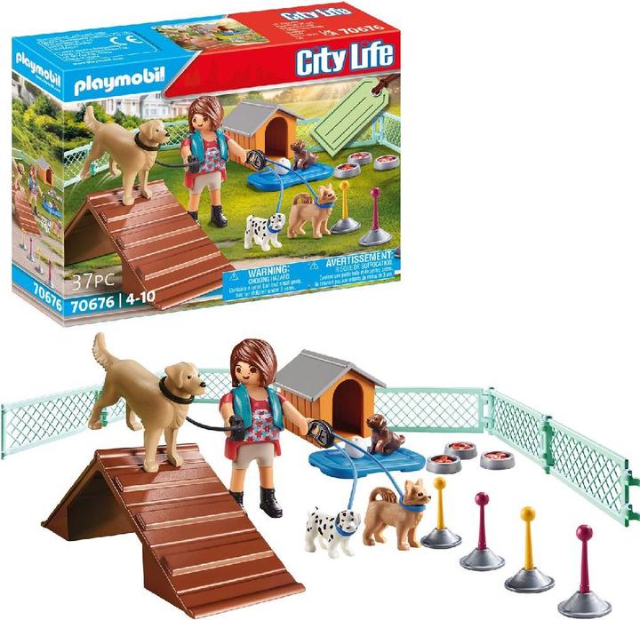 Produktbild Playmobil Geschenkset 'Hundetrainerin' (70676, Playmobil City Life)