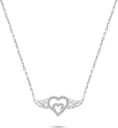 Produktbild Brilio Silver - Design silver necklace with zircons NCL47W