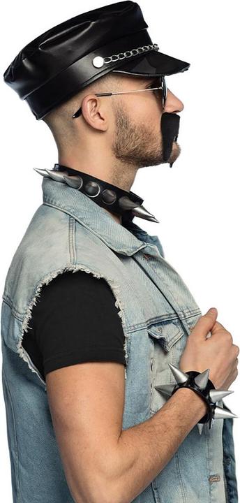 Actual product image Boland Rocker (cap, party glasses, necklace, bracelet and moustache)