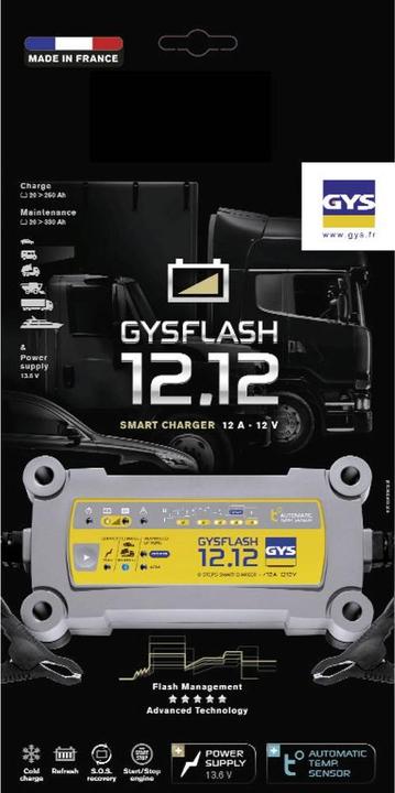 Produktbild GYS Ladegerät FLASH 12.12 (12V, 12 A)