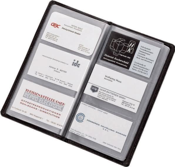 Actual product image Alassio Business card album, for 120 cards, imitation leather (A4)