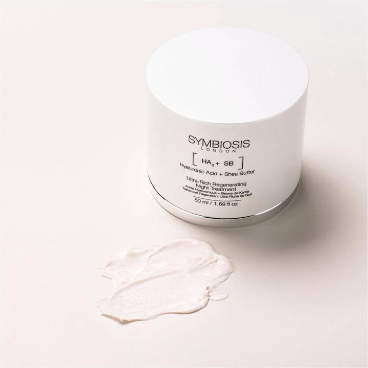 Produktbild Symbiosis Hyaluronsäure + Sheabutter) Regenerierende Ultra-Reichhaltig Nachtpflege (50 ml, Nachtcreme)