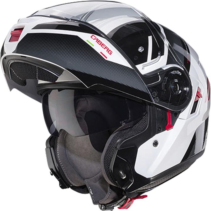 Image du produit Caberg Casque Modulaire Levo X Manta / Blanc / Noir / Rouge / Brillant (XXL)