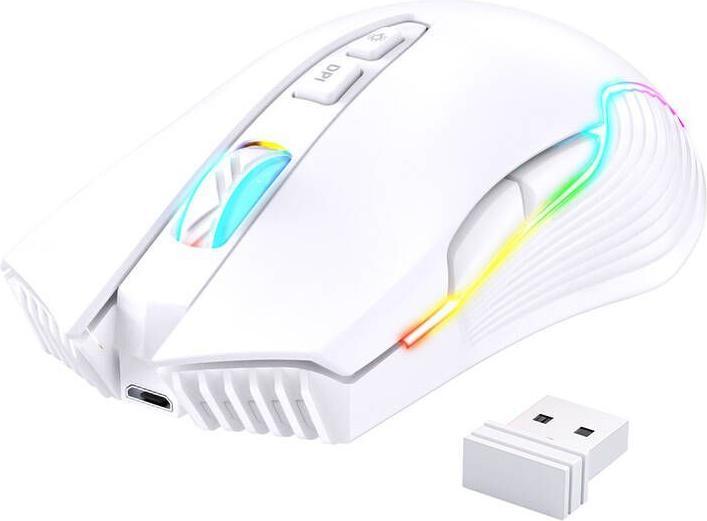 Actual product image Onikuma Mysz bezprzewodowa CW905 RGB biała (Wireless)