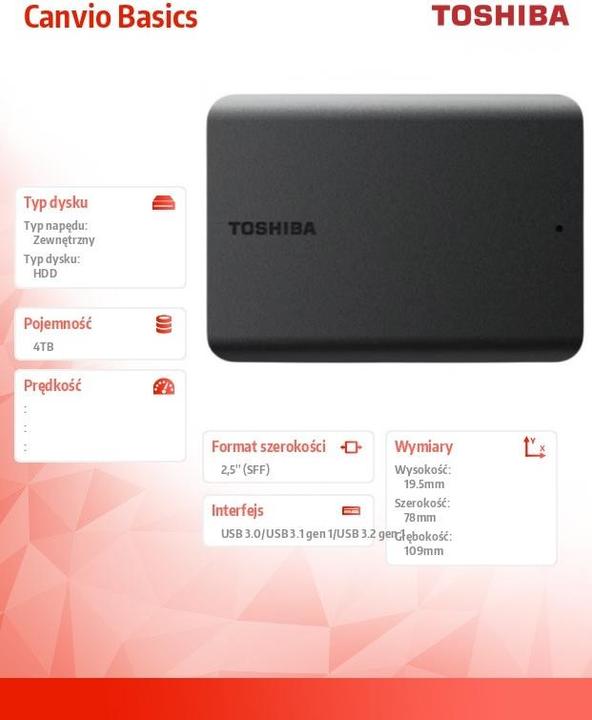 Produktbild Toshiba Canvio Basics (4 TB)