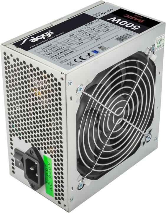 Actual product image Akyga Power supply unit AK-B1-500 Basic 500W, DC 3.3 (500 W)