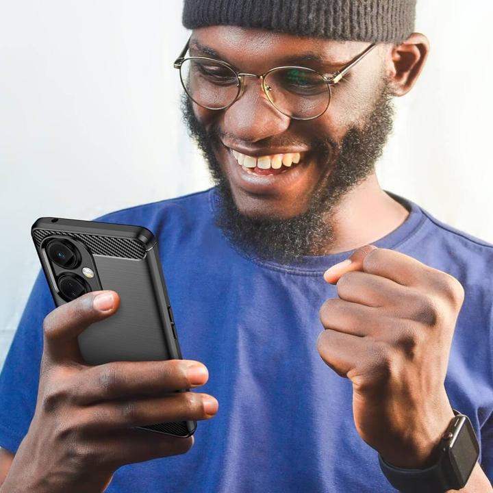 Image du produit Cover-Discount OnePlus Nord CE 3 Lite - Housse métal look carbone noir (OnePlus Nord CE 3 Lite)