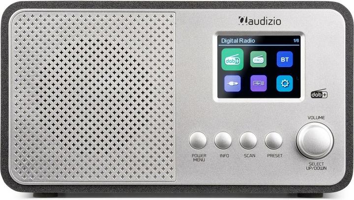 Produktbild Audizio DAB+ Radio Avio Silber, Radio Tuner: FM, DAB+ (FM, DAB+, Bluetooth)