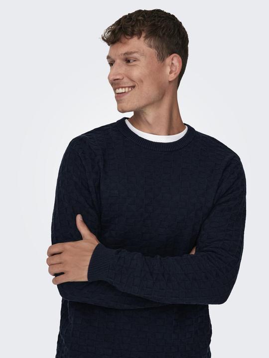 Produktbild Only & Sons Onskalle Reg 12 Struc Crew Knit Noos (XS)